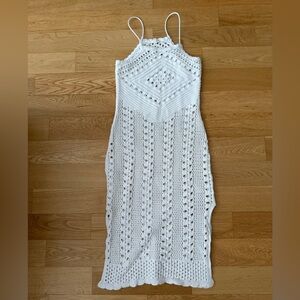 Aerie White Crochet Cover Up